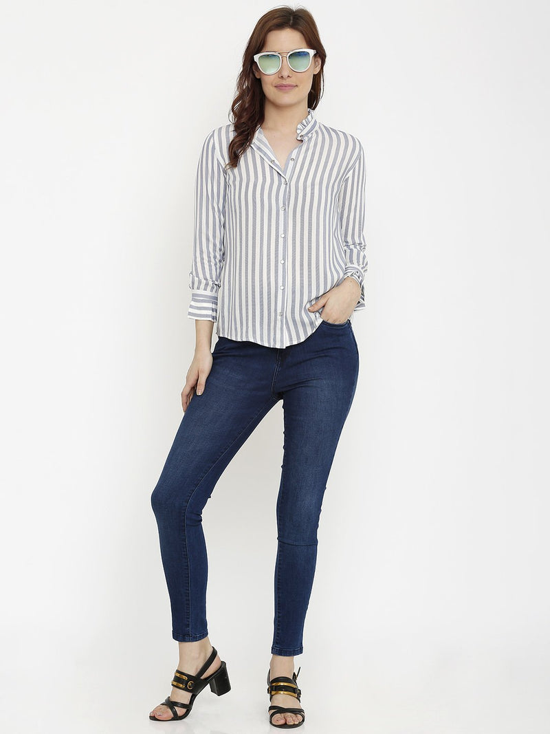 K4086 Super High-Rise Slim Jeans - Blue