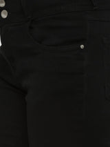 K4014 High-Rise Skinny Jeans - Black