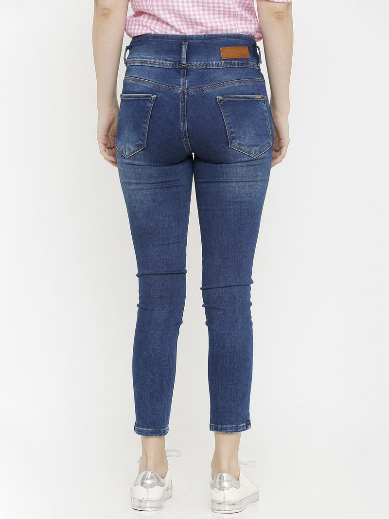 K4086 Super High-Rise Slim Jeans - Blue