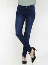 K3006 Mid-Rise Skinny Full Length Jeans - Ink Blue