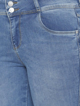 K4014 High-Rise Skinny Jeans - Medium Blue