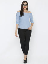 K4050 Mid-Rise Skinny Crop Length Jeans - Black
