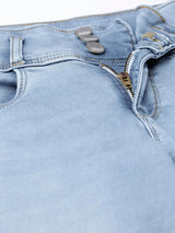 K4014 High-Rise Skinny Jeans - Light Blue