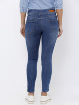 K4014 High-Rise Skinny Jeans - Blue