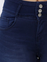 K4014 High-Rise Skinny Jeans - Ink Blue