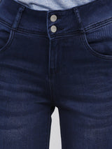 K4014 High-Rise Skinny Jeans - Dark Blue