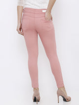 K5058 High-Rise Crop Jeans - Blush Pink