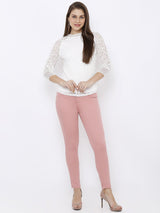 K5058 High-Rise Crop Jeans - Blush Pink