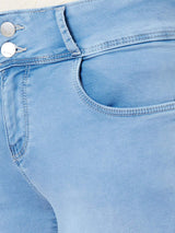 K4014 High-Rise Skinny Jeans - Light Blue