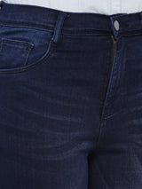 K5058 High-Rise Crop Jeans - Dark Blue