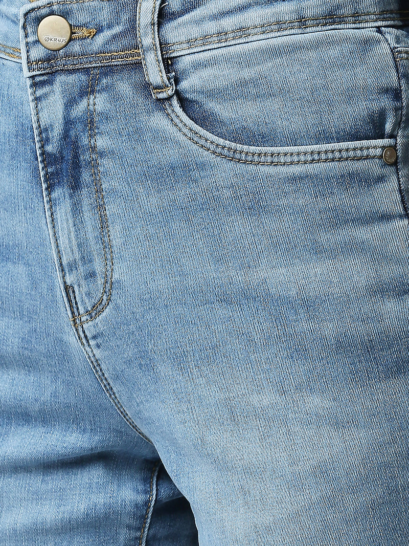 K5013 High-Rise Flare Jeans - Blue