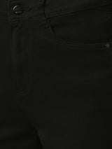 K5094 High-Rise Mini Flare Jeans - Black
