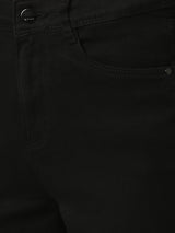 K5094 High-Rise Mini Flare Jeans - Black
