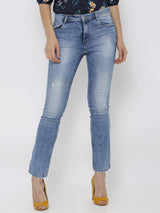 K4014 High-Rise Skinny Jeans - Blue