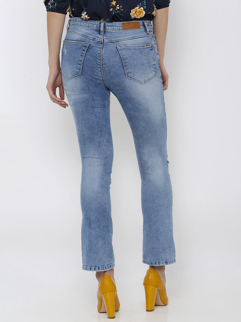K4014 High-Rise Skinny Jeans - Blue