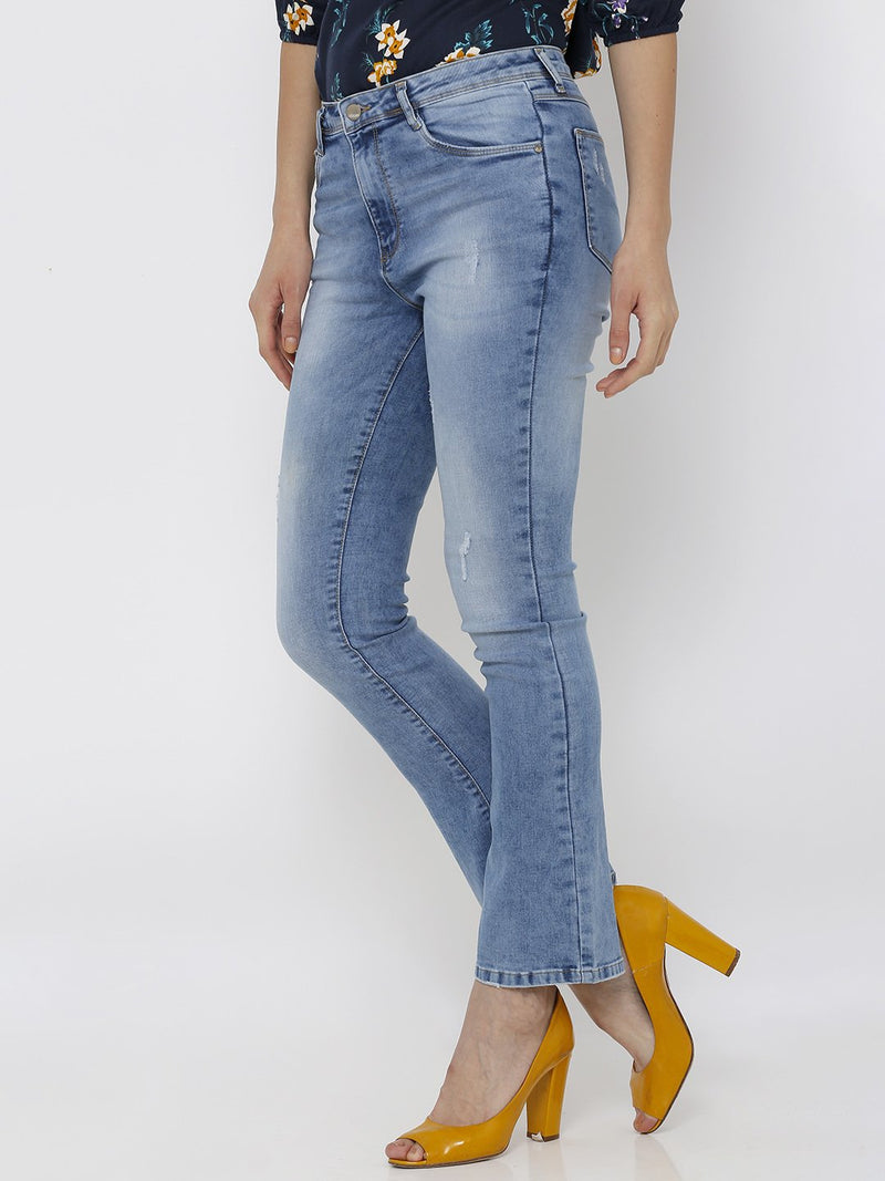 K4014 High-Rise Skinny Jeans - Blue