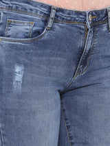 K5004 Mid-Rise Bootcut Jeans - Blue