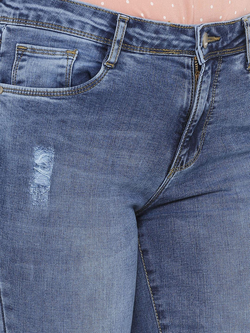 K5004 Mid-Rise Bootcut Jeans - Blue
