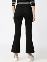 K5013 High-Rise Flared Jeans - Black