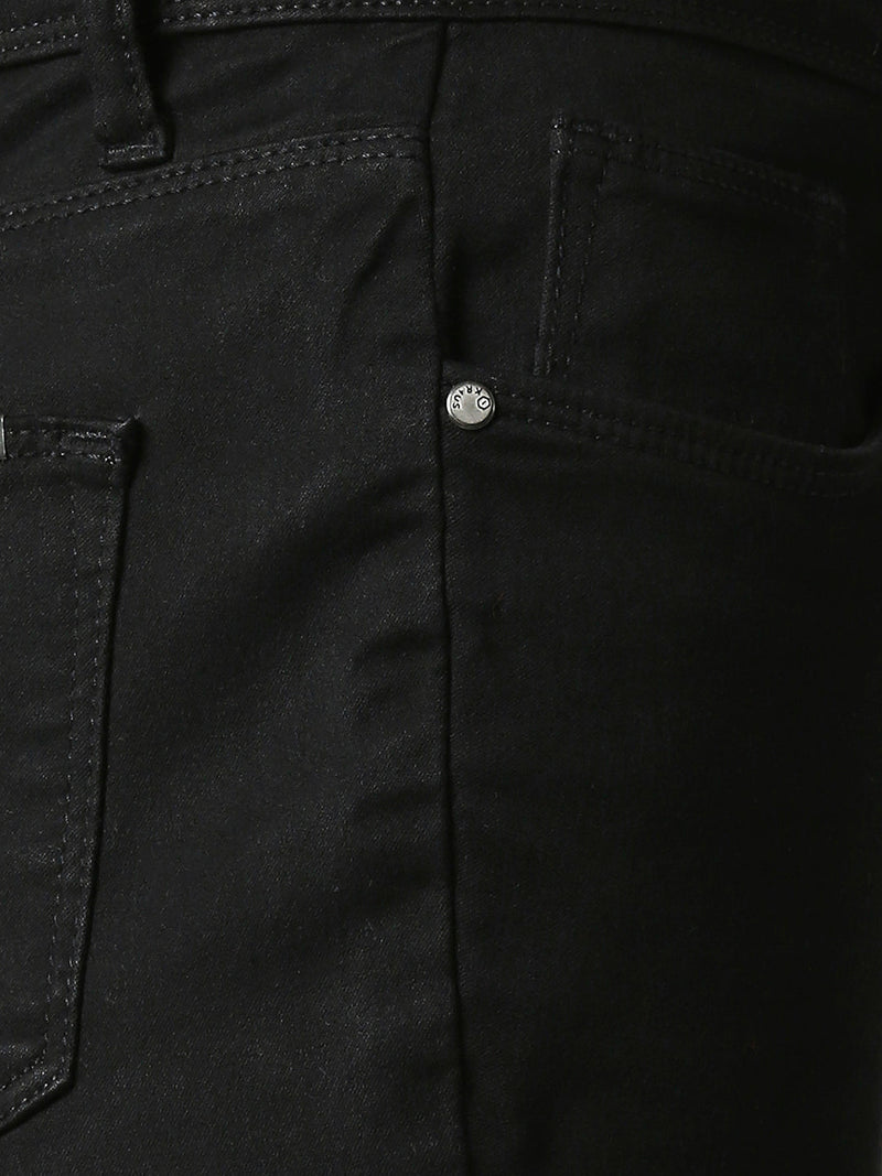 K5013 High-Rise Flared Jeans - Black
