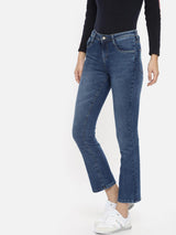 K5004 Mid-Rise Bootcut Jeans - Blue