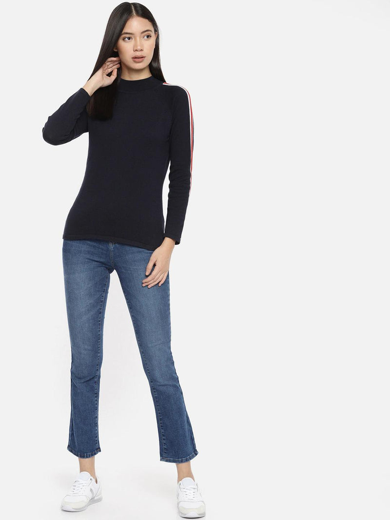 K5004 Mid-Rise Bootcut Jeans - Blue
