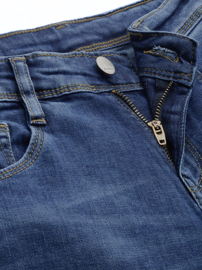 K5004 Mid-Rise Bootcut Jeans - Blue