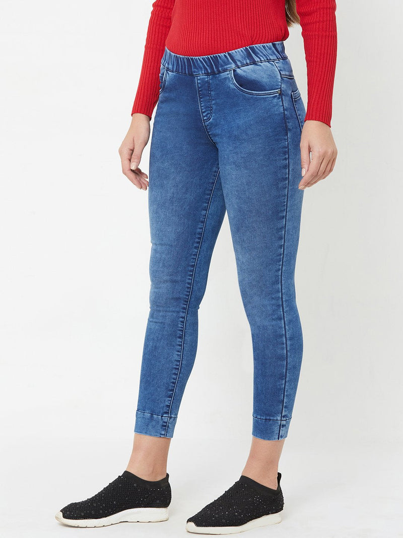 K3081 Midrise Denim Legging - Blue