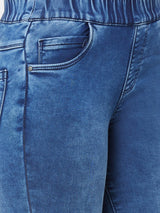 K3081 Midrise Denim Legging - Blue