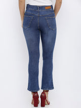 K5004 Mid-Rise Bootcut Jeans - Blue