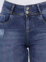 K5004 Mid-Rise Bootcut Jeans - Blue