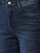 K5013 High-Rise Flare Jeans - Dark Blue