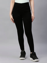 K5040 Super High-Rise Super Skinny Jeans - Black