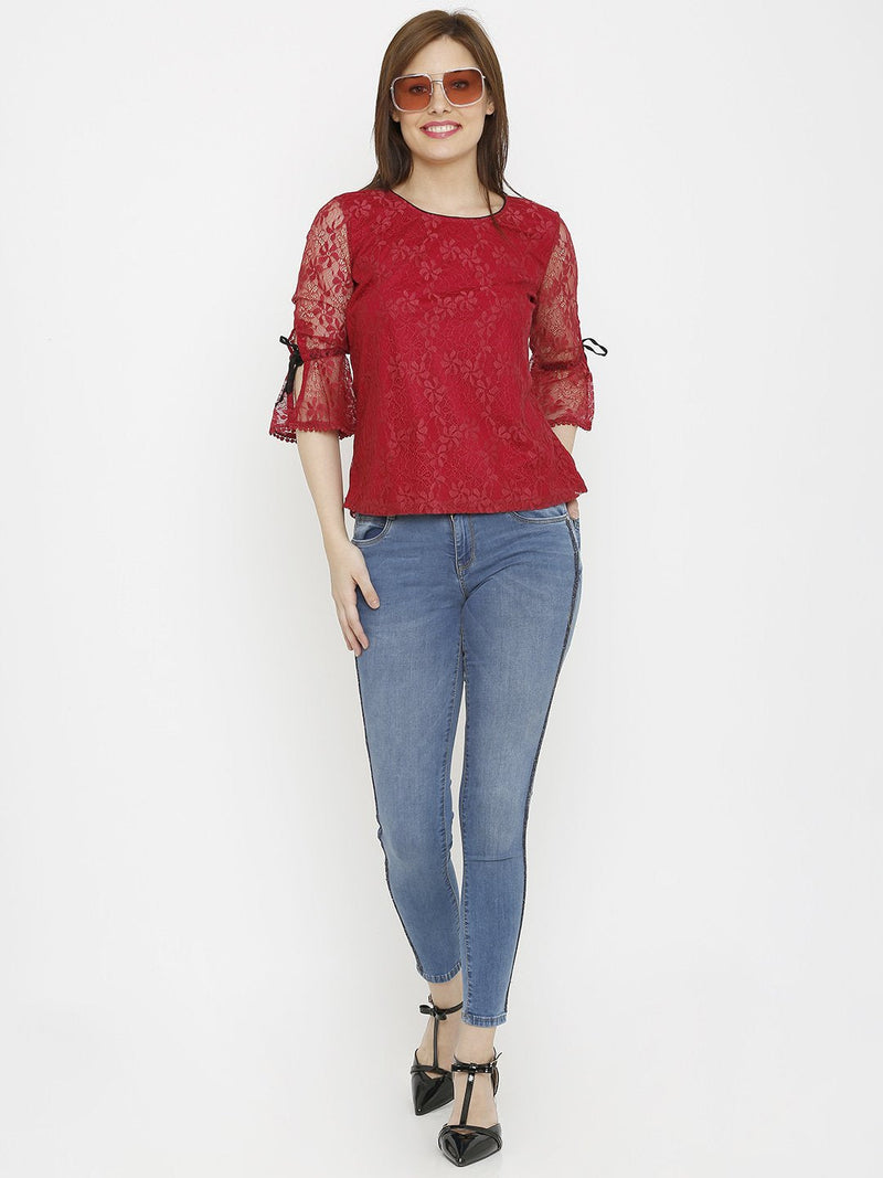 K4068 Mid-Rise Push Up Super Skinny Jeans - Blue