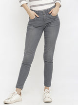 K4014 High-Rise Skinny Jeans - Grey
