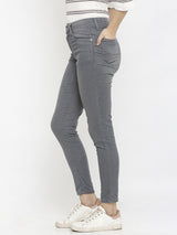 K4014 High-Rise Skinny Jeans - Grey