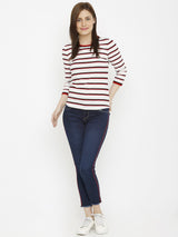 K4050 Mid-Rise Skinny Crop Length Jeans - Dark Blue