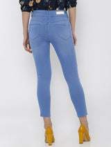 K4014 High-Rise Skinny Jeans - Blue