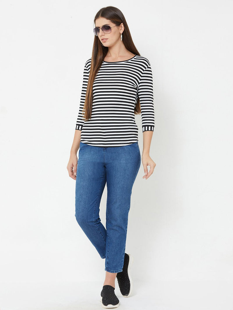 High Rise Baggy Fit Jeans - Blue