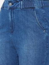 High Rise Baggy Fit Jeans - Blue