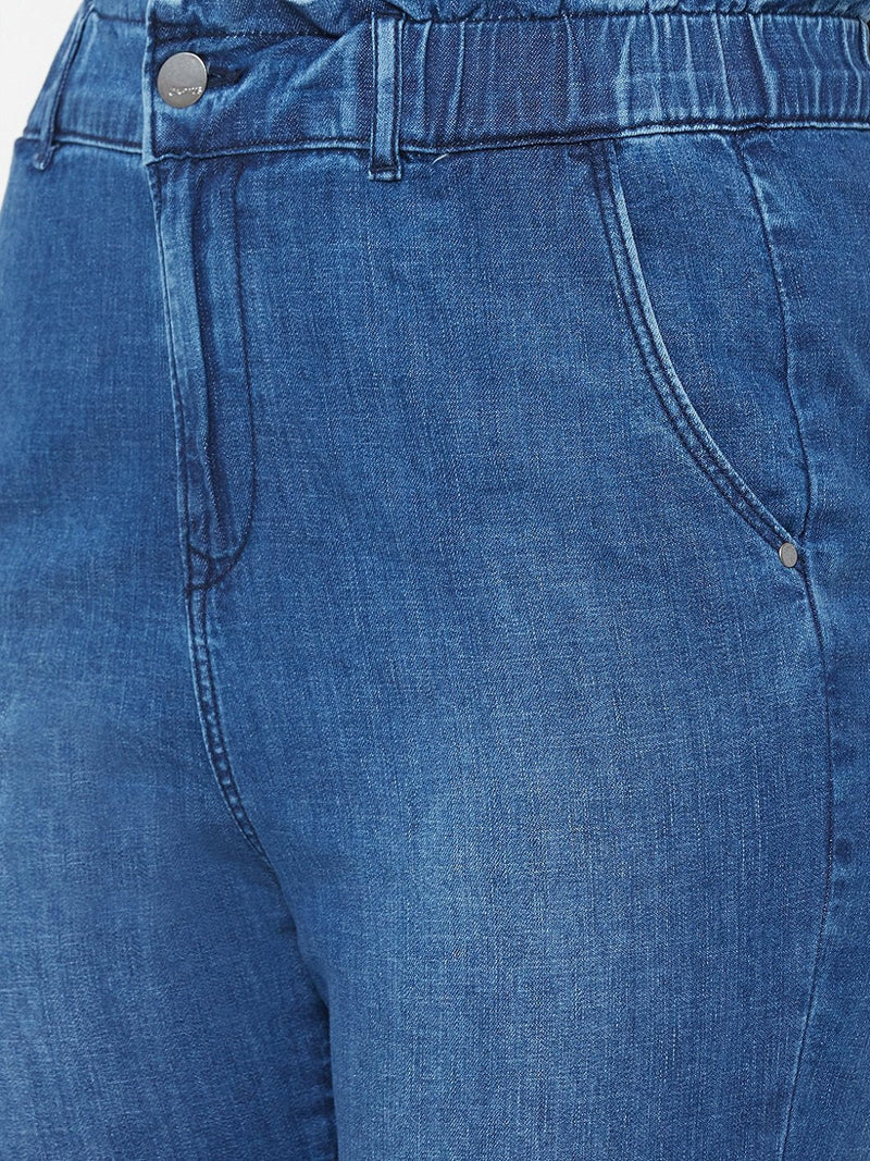 High Rise Baggy Fit Jeans - Blue