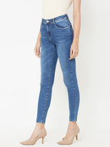K4014 High Rise Skinny Jeans - Blue