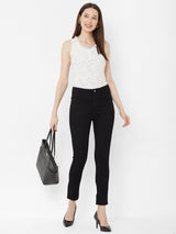 K5067 Super High-Rise Straight Jeans - Black