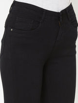 K4050 Midrise Skinny Crop Length - Black