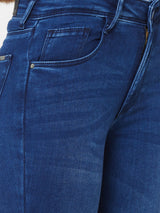 K4050 Midrise Skinny Crop Length - Blue