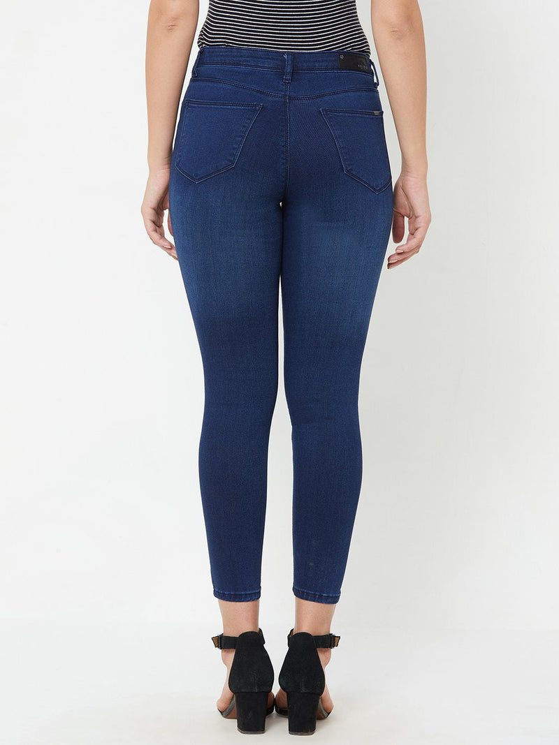 K3051 Mid Rise Skinny Jeans - Blue