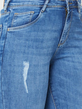 K5013 High-Rise Flared Jeans - Mid Blue
