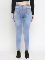 K4014 High Rise Skinny Jeans - Mid Blue