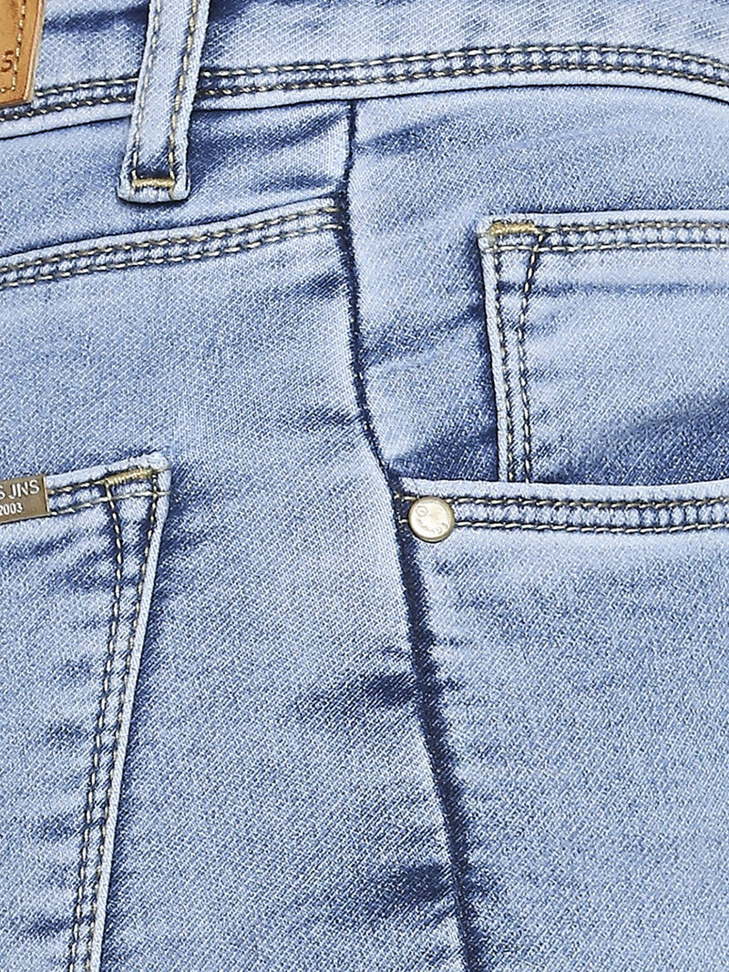 K4014 High Rise Skinny Jeans - Mid Blue