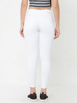 K4014 High Rise Skinny Jeans - White
